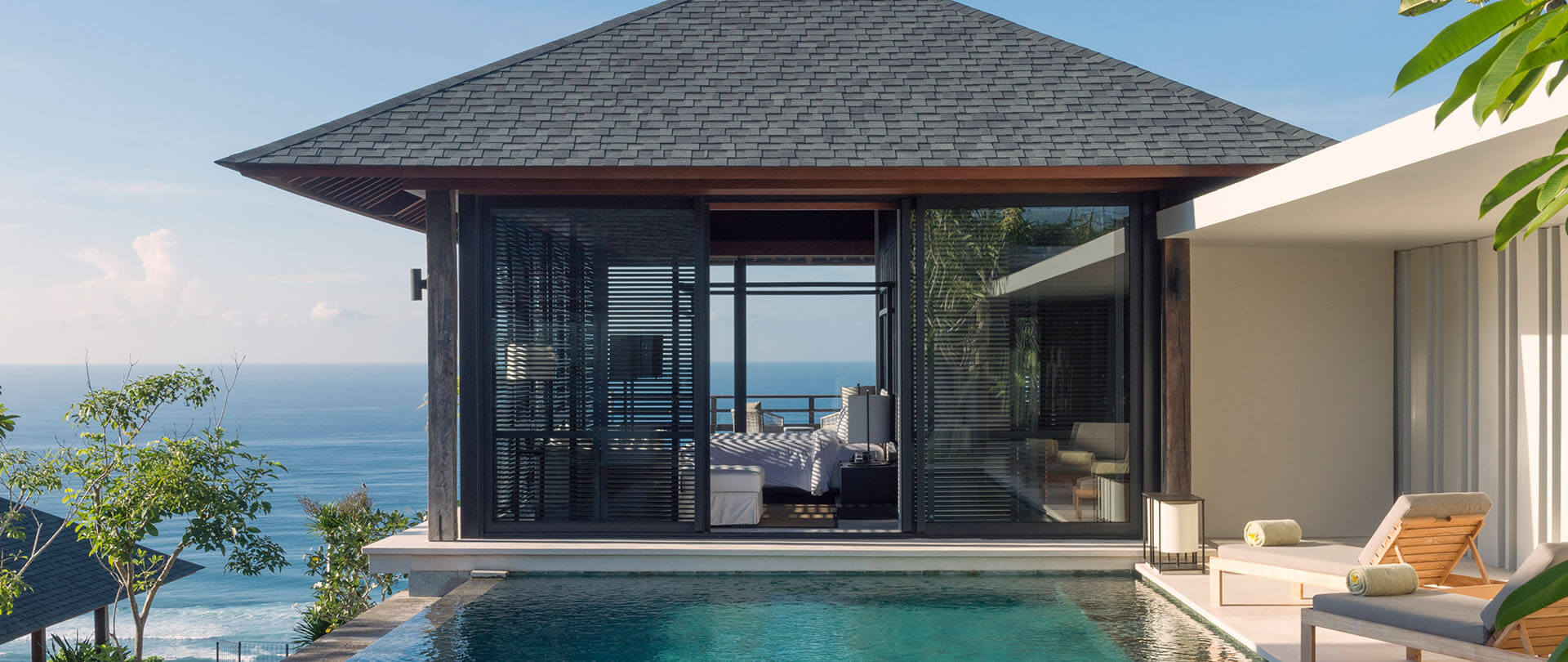 Sohamsa Estate - Villa Hamsa - Master bedroom pool view